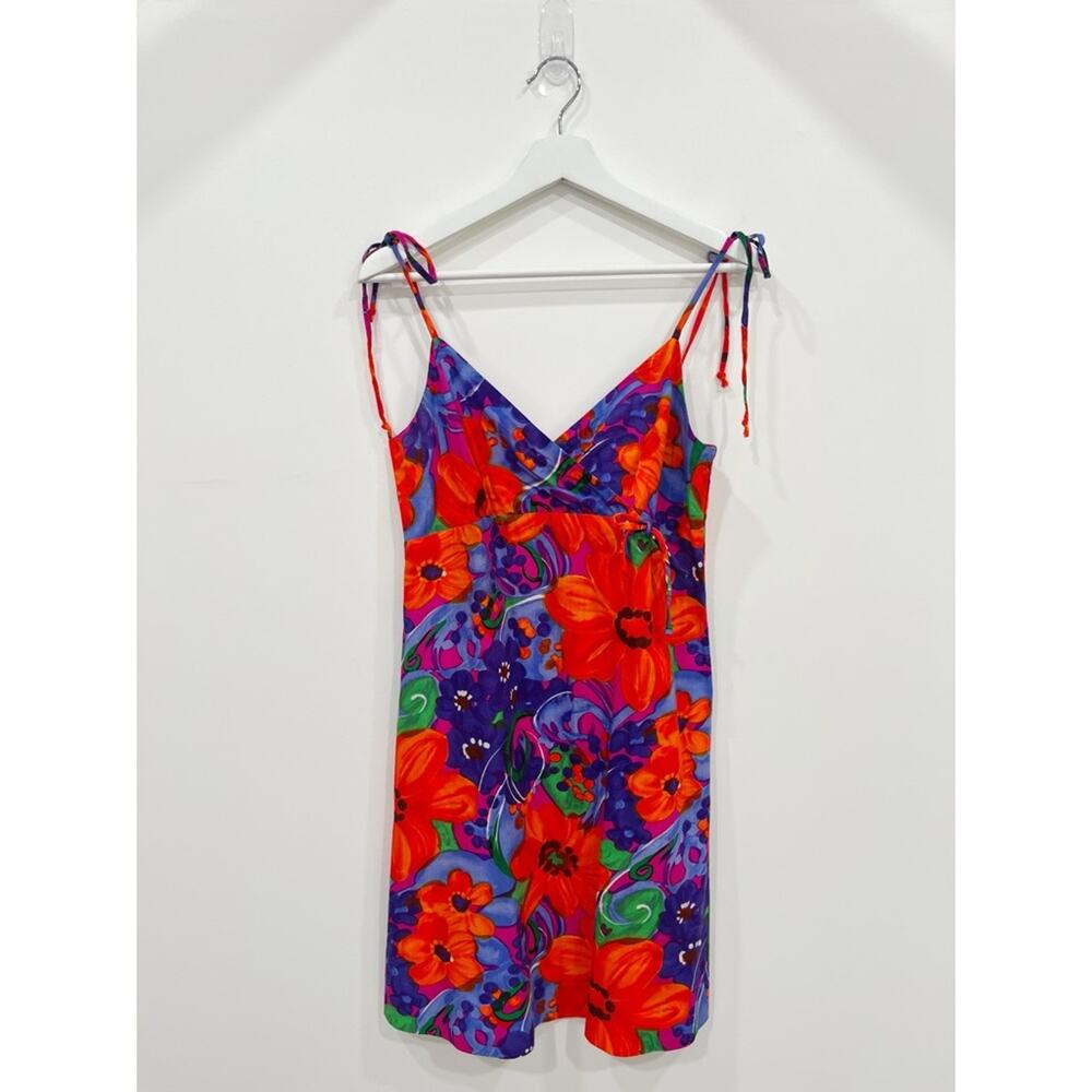 Vintage Tina Fashions Vibrant Floral Dress